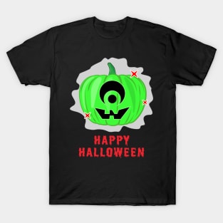 One-eyed Spooky Halloween Pumpkin T-Shirt